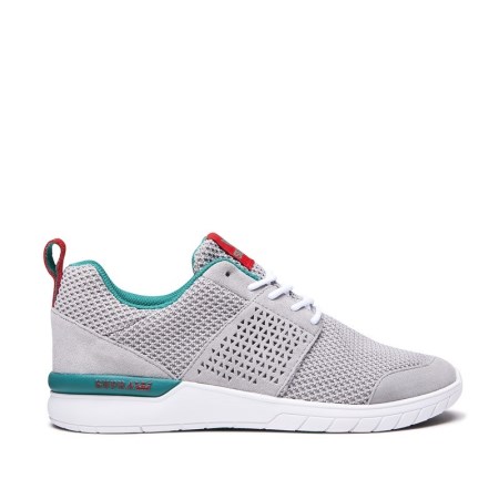 Supra Scissor Mens Low Tops Shoes Grey UK 27ODI